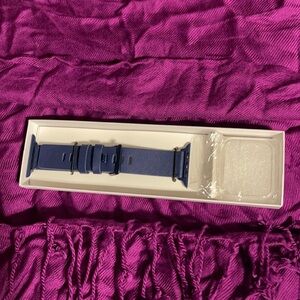 New navy adjustable watch band and clear cover